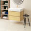 Louka 29.9'' Single Bathroom Vanity with Quartz Top-2120348486-2120348505