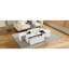 Finition ultrabrillante, table basse multifonctionnelle extensible de 47,2 po à 72,7 po, tiroirs, espaces de rangement cachés, design minimaliste, table fonctionnelle à finition extensible avec 2 tiroirs et pour le salon
