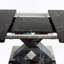Table de salle à manger moderne carrée, extensible, avec plateau de table en marbre imprimé et panneau de fibres à densité moyenne-1448545999-1448545996