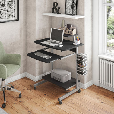Bureau d'ordinateur rectangulaire avec huche Hurrem