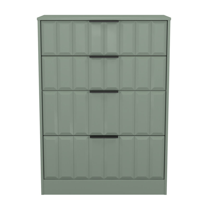 Rudolfine 4 Drawer Deep Chest, Green