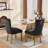 Mid-Century Modern Dining Chair Set With Lion Head Pull Ring, Tufted Solid Wood And Velvet Upholstery For Contemporary Spaces-42073335