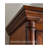 Rustic Solid Wood Display Bookcase with Decorative Painted Cabinets