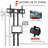 Vivohome Single Screen Floor Stand Mount