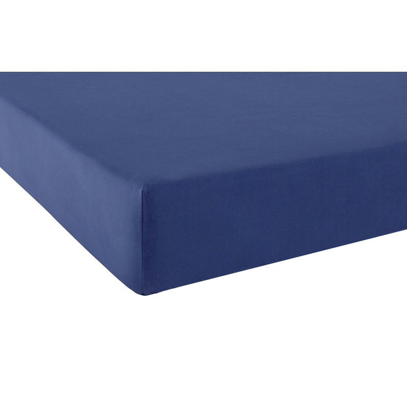 Vexin 100% Cotton Percale Fitted Sheet, King, White