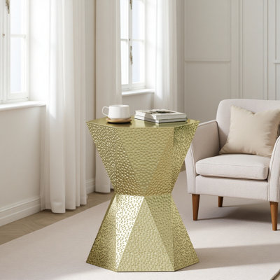 Table d'appoint hexagonale
