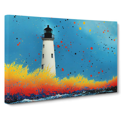 Lighthouse Splash Vol.3 Abstract - Wrapped Canvas Print