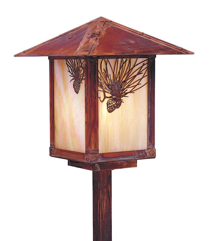 Evergreen 1 - Light Lantern Head, Pine needle, Raw Copper, Gold White Iridescent