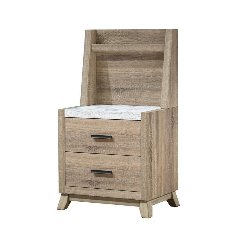Rustic Transitional Contemporary Nightstand