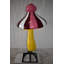 Taille: 34 po x 34 po x H 64 po Happy champignon Happy en résine pour l'intérieur et l'extérieur