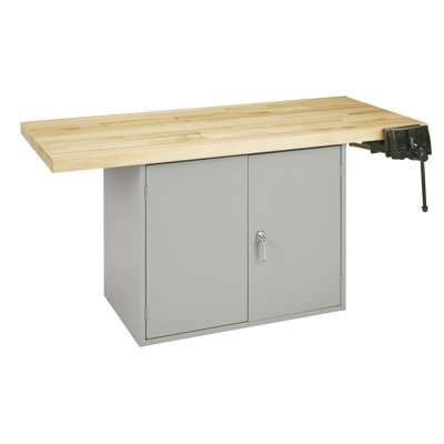 64'' W Wood Top Workbench