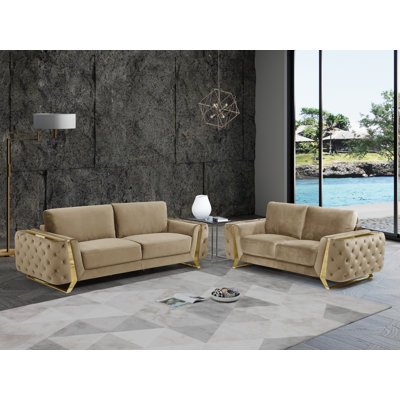 Nissa 2 Piece Configurable Living Room Set