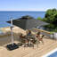 Myrtille 3.6m Square Cantilever Parasol Umbrella-1537962381