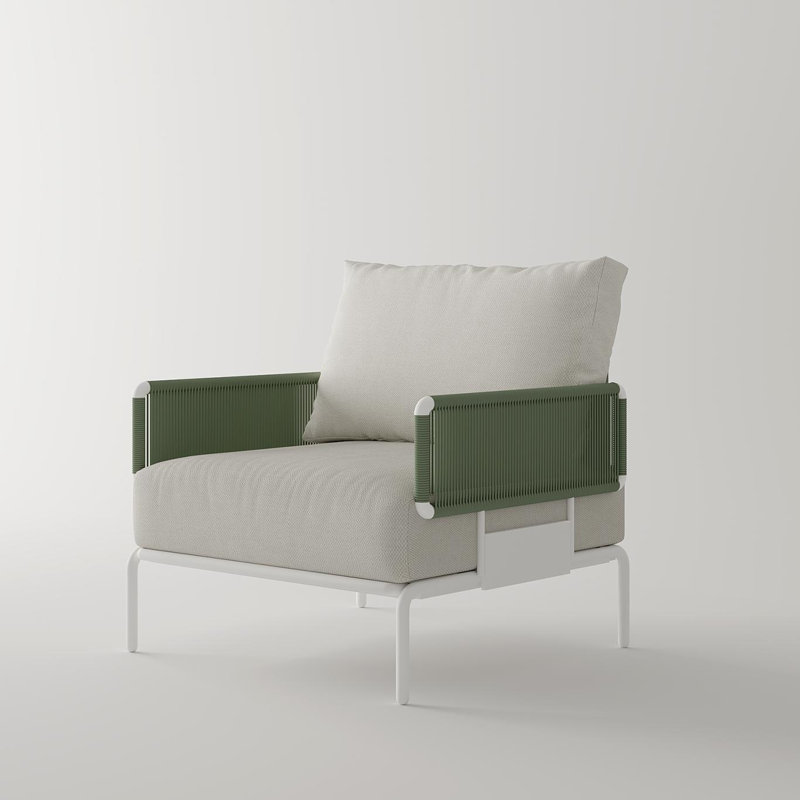 Chaise d'extérieur en aluminium Sylva