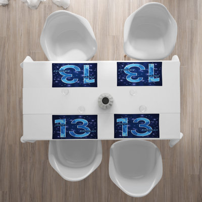 Polyester Abstract Rectangle Placemat