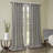 Madison Park Harper Grey Solid Crushed 42x84" Curtain Panel Pair-1886352987-1886352988