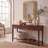 Yelena Pine Wood 60'' Console Table – Rustic and Transitional 3 Drawers with Storage Shelf for Home-22810159