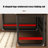 Nut-brown + Black L-Shaped Solid Wood desk-393274140