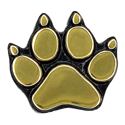 Bouton poussoir de patte de chien