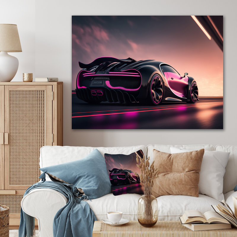Décoration murale visionnaire Bugatti, H 12 po x l 20 po x P 1 po