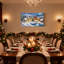 Ensemble de 3 impressions sur toile, arbre de Noël, maisons enneigées, village d'hiver-1295377314