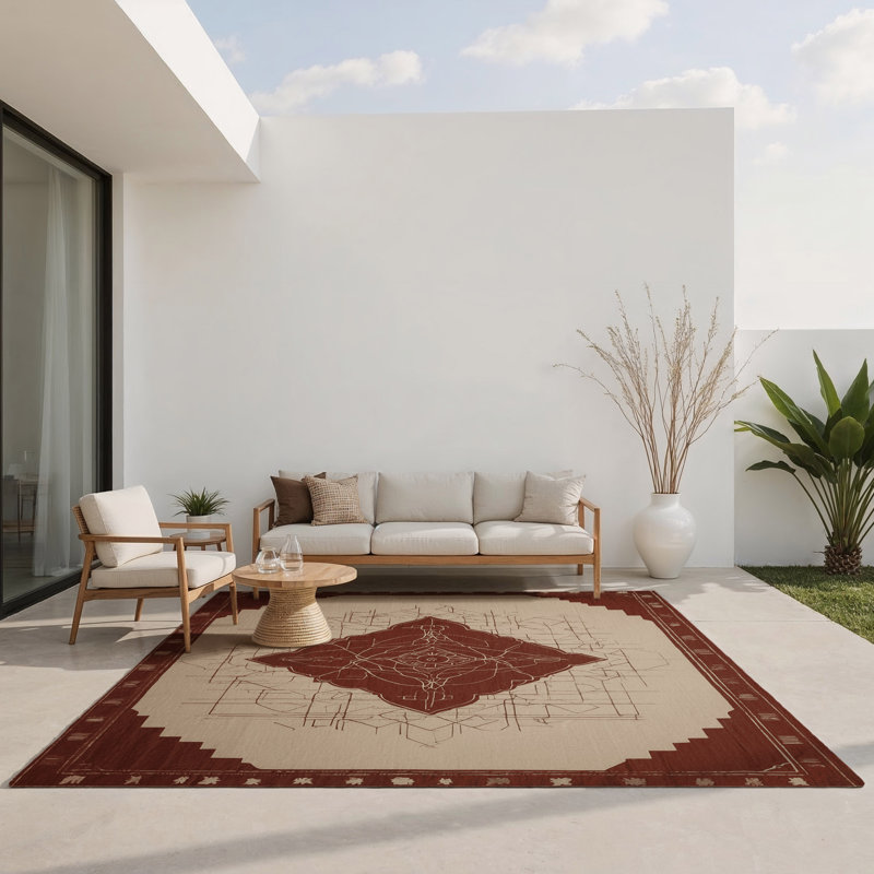 Tapis intérieur et extérieur Infinite Boundaries, Rectangle 1 pi 6 po x 2 pi 6 po