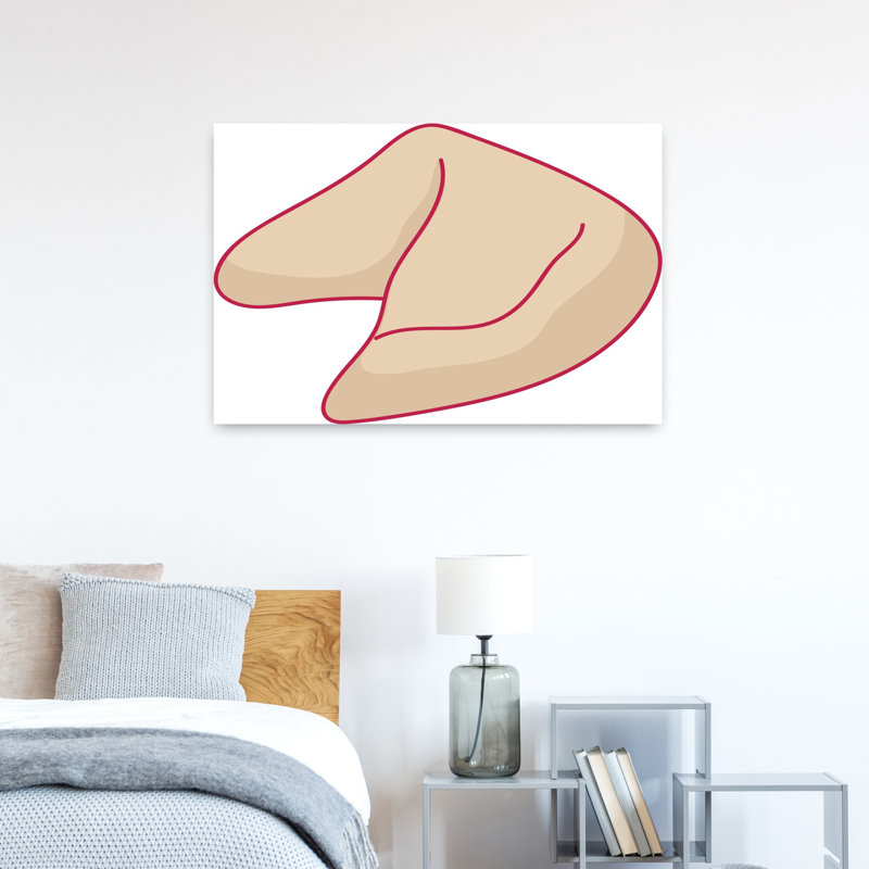 «Fortune Cookie Illustration», art mural fantaisiste coloré classique, H 36 po x l 24 po