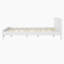 Grand lit en bois de pin massif, stable et durable, sans sommier tapissier, finition blanche intemporelle-736585098-736585096