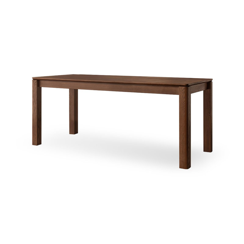 Nut-Brown Rectangular Solid Wood Dining Table, 29.53"H x 62.99"L x 31.5"W, Nut-Brown