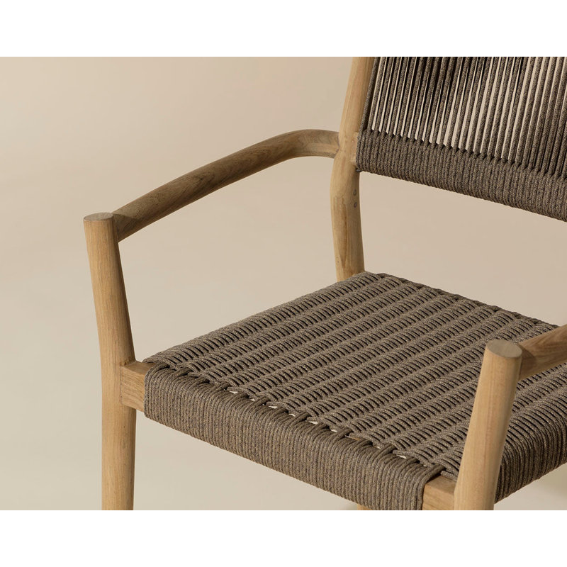 Outdoor Dining Armchair, Natural