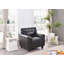 Fauteuil d'appoint noir élégant et confortable-665021318