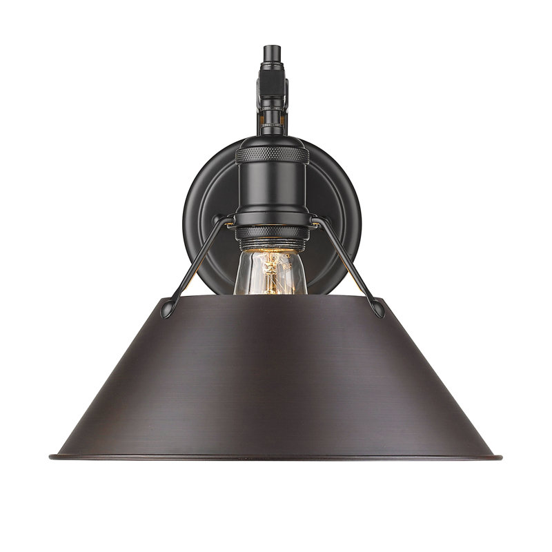 Weatherford Steel Spotlight, Rubbed Bronze, Matte Black