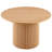 Walnut Wood Veneer Tabletop 47 Inch Round Dining Table For 4, Modern Farmhouse Kitchen Table, 47 Inch Round Dining Tables With Wood Strip Base