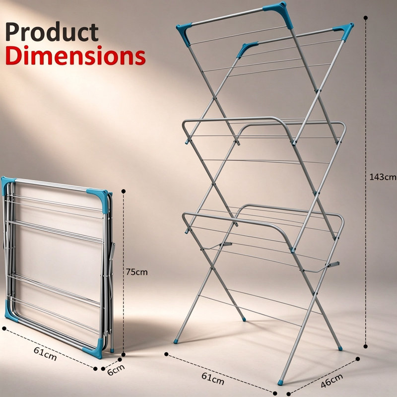 61 cm Clothes Rack