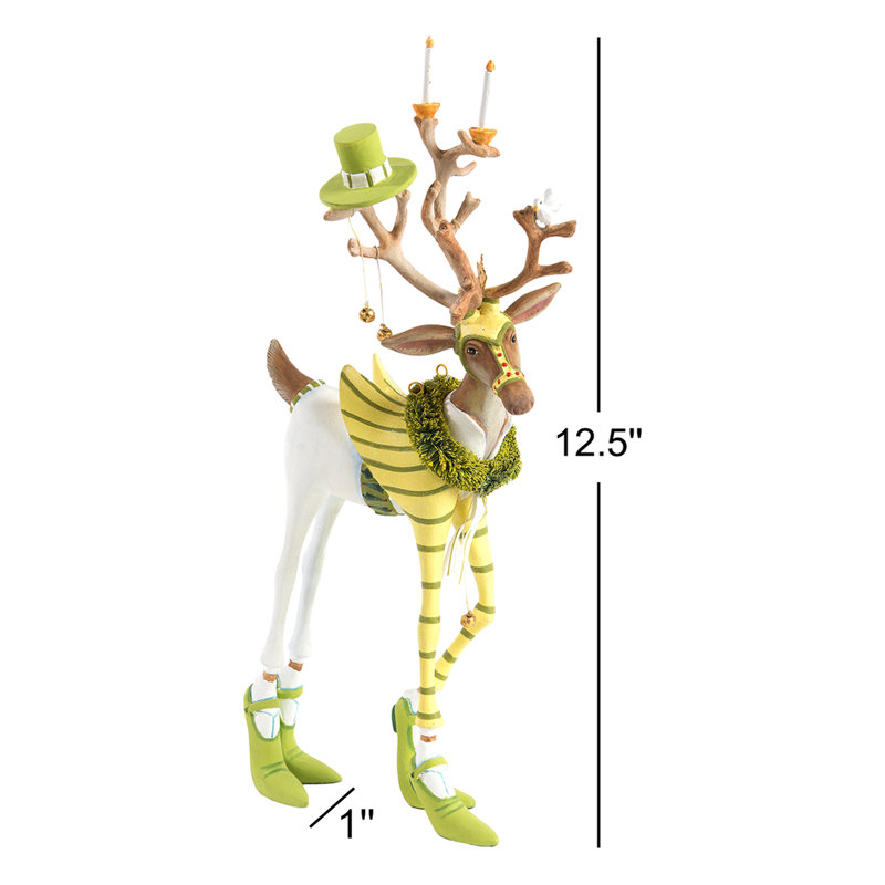 Patience Brewster Dash Away Prancer Reindeer Figure