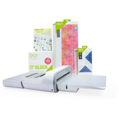 AccuQuilt GO! Big Just Add Fabric 12" Block Starter Pack Quilting Fabric Cutting System