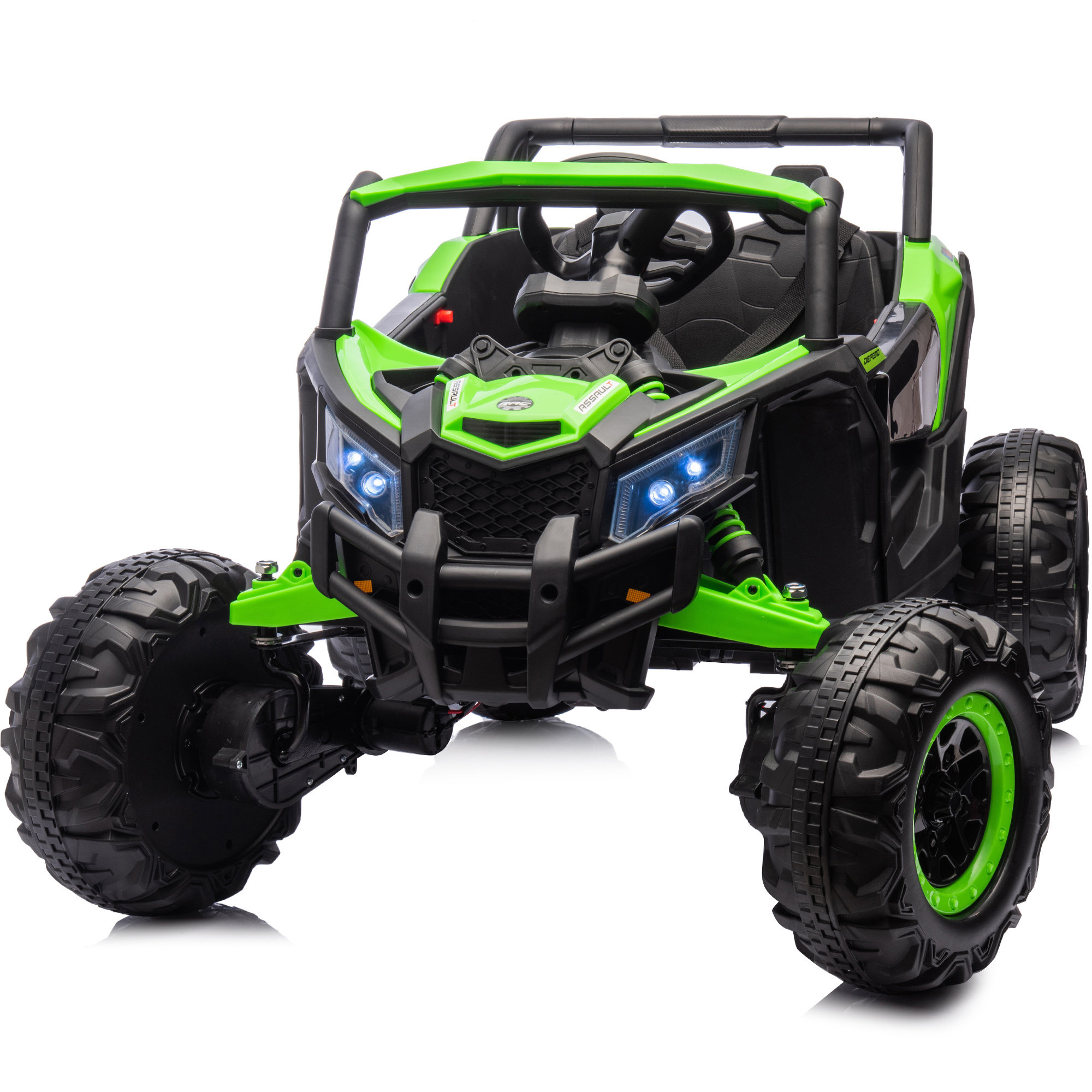 Hikiddo 24 Volt Ride on Toy, 4WD Electric Ride on Car UTV for Big Kids w/ Remote, 4x200W Motors