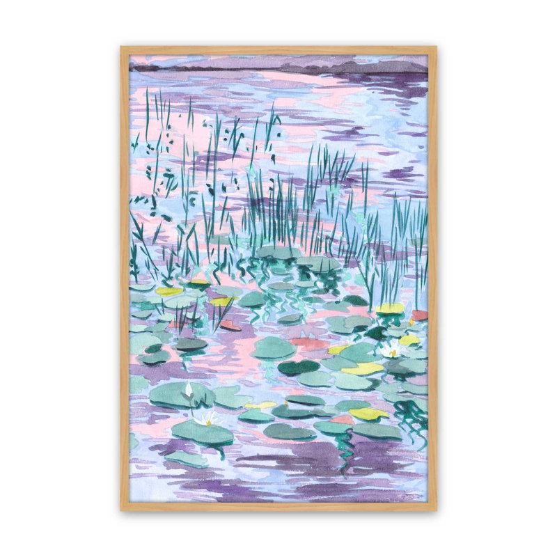 «Blush of the Sunset Sun I» par Melissa Wang, reproduction d'art, H 40 po x l 30 po, Encadrement ouvert sans papier mat