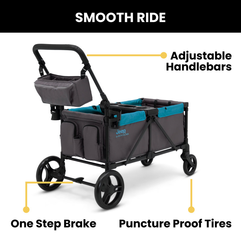 Delta Children Jeep Sport All-Terrain Stroller Wagon by Delta