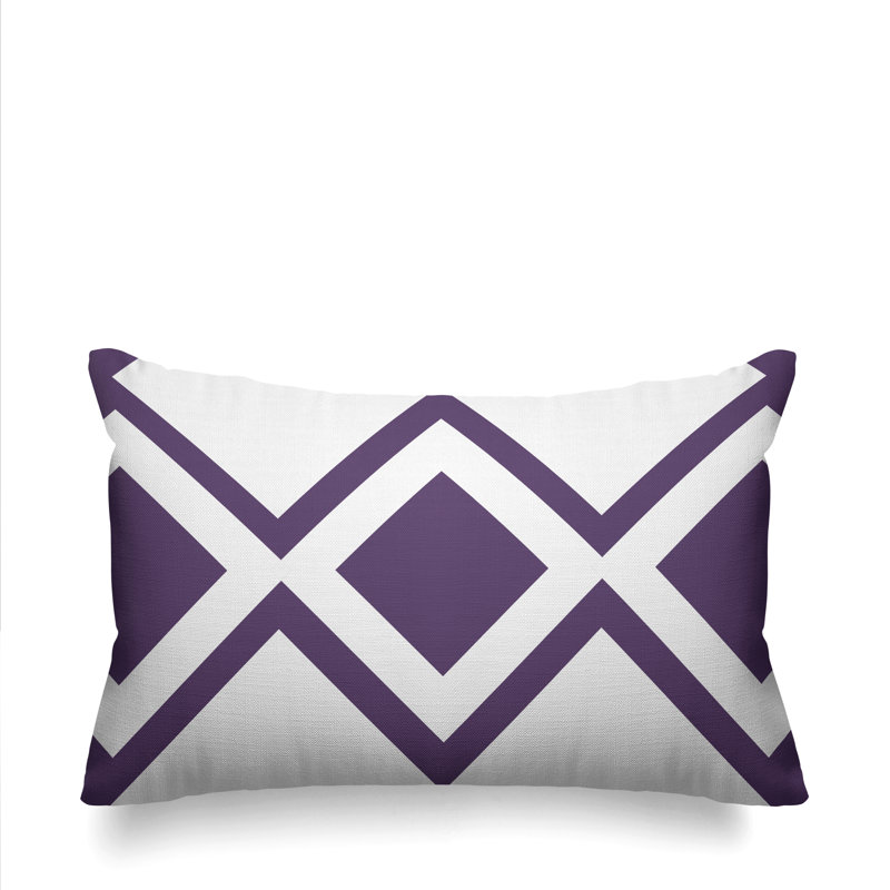 Coussin décoratif intérieur / extérieur Halsey Loop, Violet