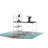 Reversible Smart Workstation Wooden Desk White/Brown