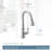 Moen Weymouth Smart Touchless Pull Down Sprayer Kitchen Faucet with Voice Control and Power Boost-48216350