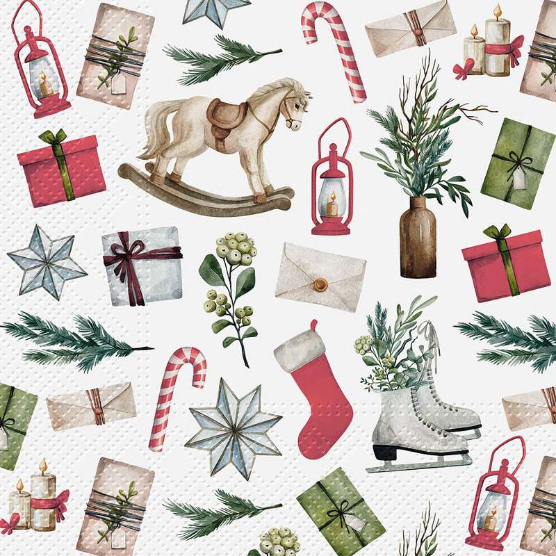 Une serviette de Noël