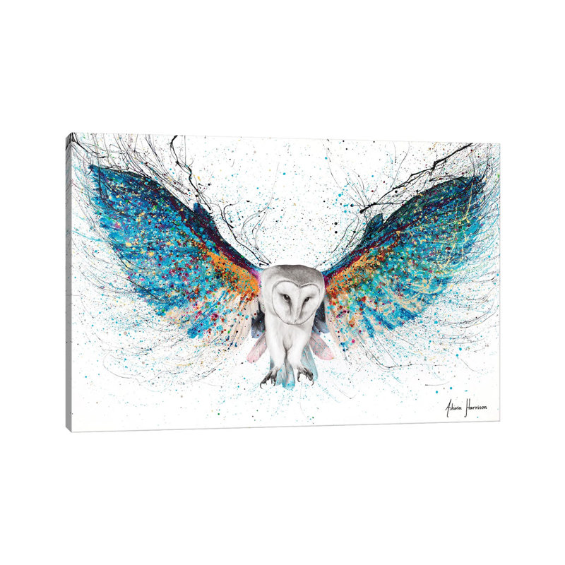 Opulent Night Owl by Ashvin Harrison - Wrapped Canvas Print, Wrapped Canvas, 30.48 cm H x 45.72 cm W