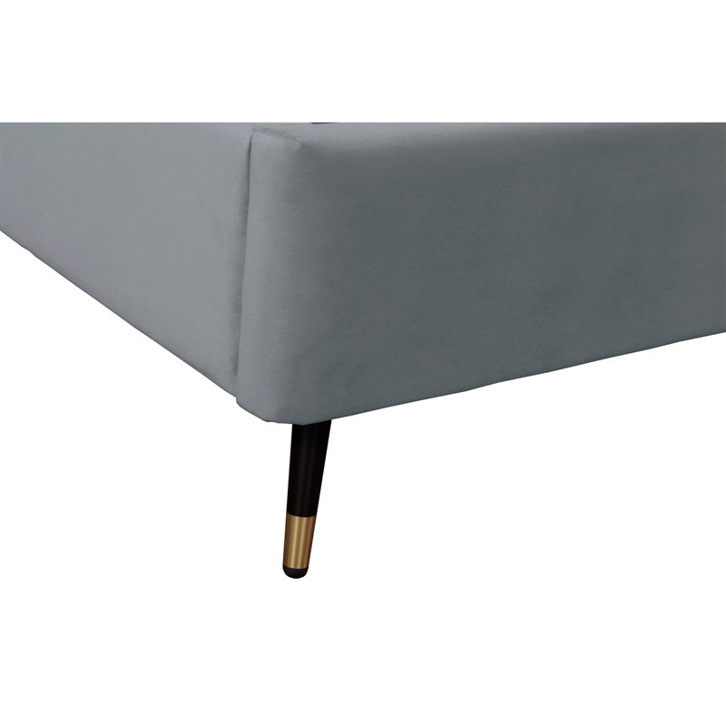 Toshiye Upholstered Platform Bed, Queen, Gray