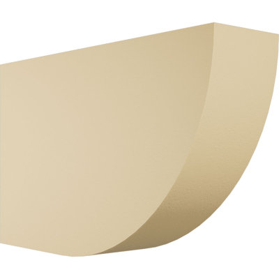 4"W x 10"H x 16"L Standard Durham Signature Urethane Rafter Tail, Primed Tan