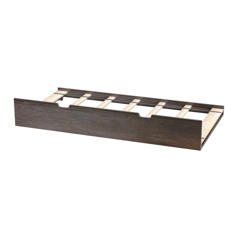 Borel Solid Wood Twin Trundle Bed, Clay