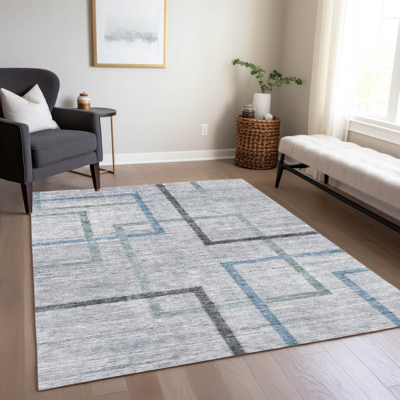 Tapis intérieur / extérieur Malchow avec envers antidérapant, Rectangulaire 3 pi x 5 pi
