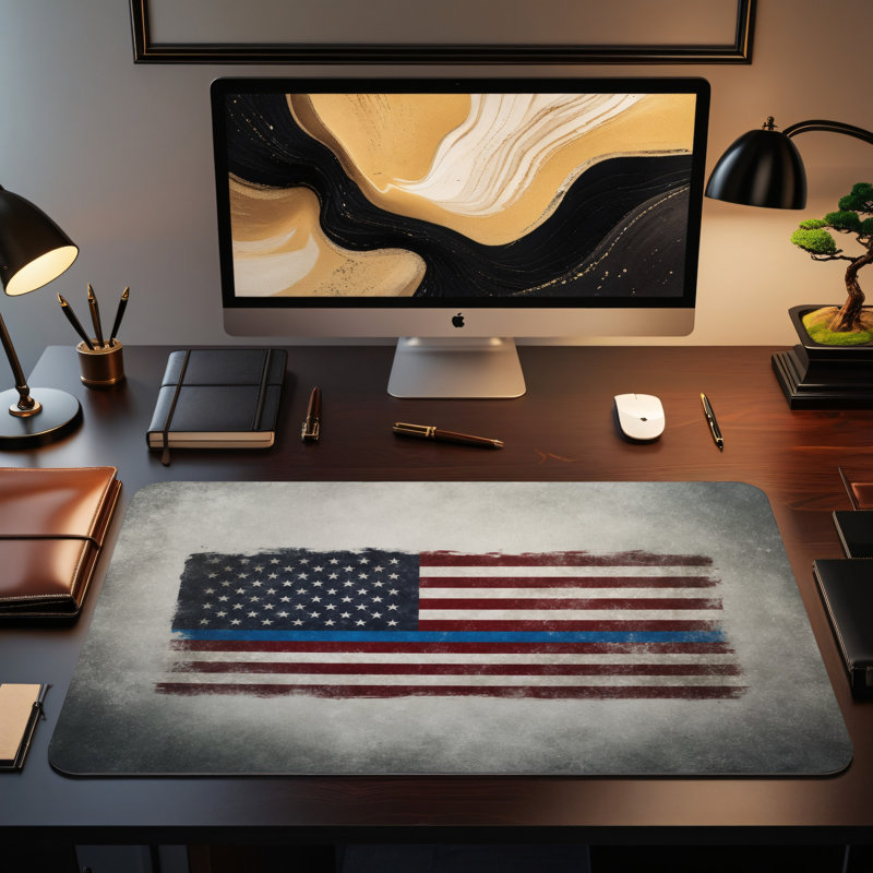 Polyester Desk Pad, 14.4x12.1