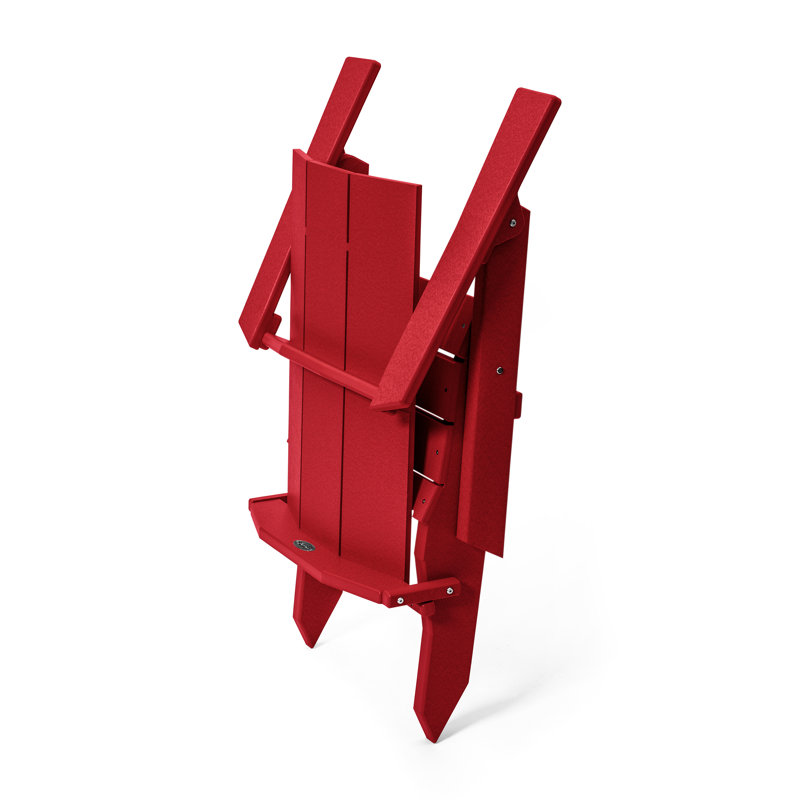 Chaise Adirondack pliante Birds Choice Stanton, Rouge